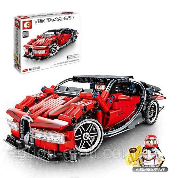 Конструктор электромеханический Wange Гоночная машина 4 в 1 (1401)