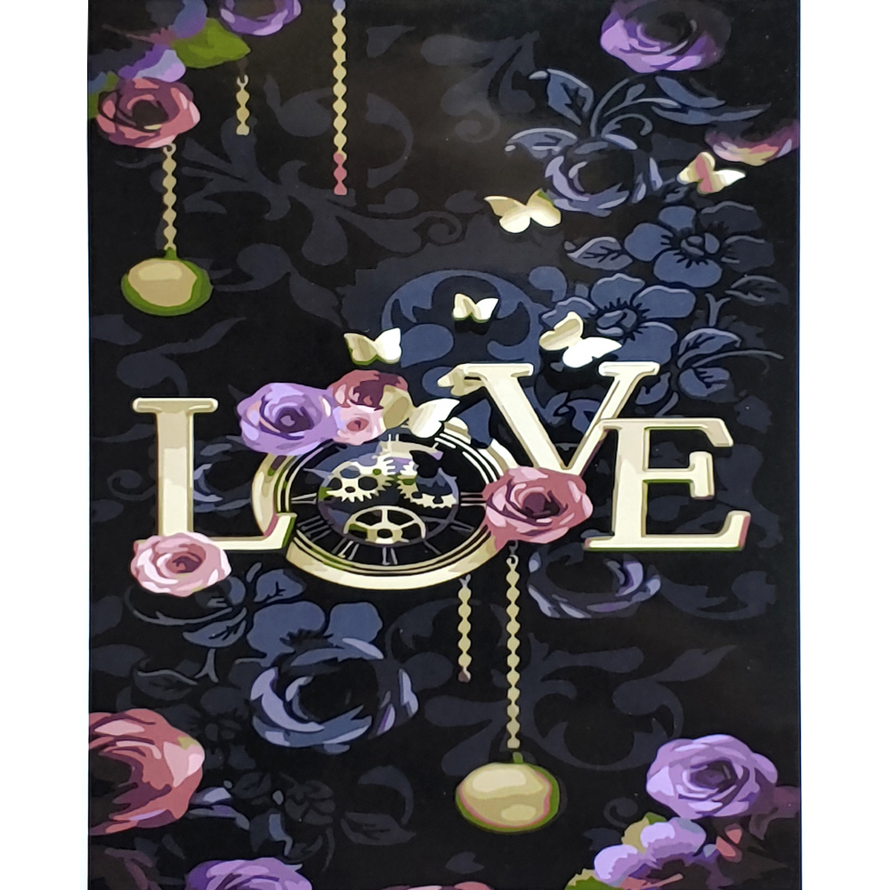 Фото, Відеоогляди картина за номерами strateg преміум love з лаком розміром 40х50 см (sy6783)