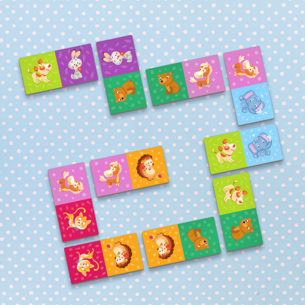 Фото, Відеоогляди настільна гра dodo доміно тварини