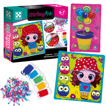 Фото, Відеоогляди набір для творчості vladi toys cтрінг арт. сонячна прогулянка.vt4501-20