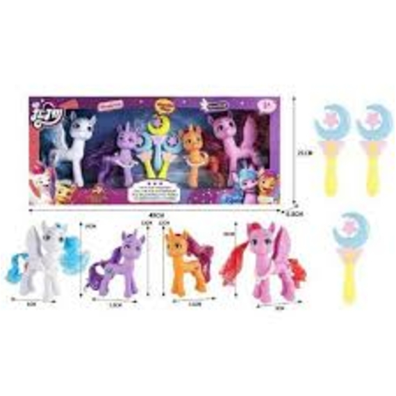 Набір поні XQ9933С (36/2) 4 фігурки, в коробці