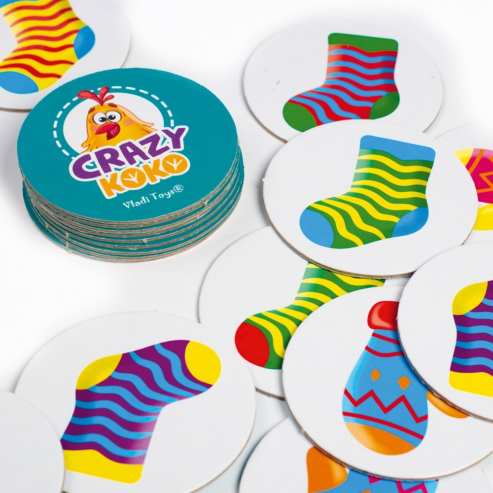 Фото, Відеоогляди гра настільна vladi toys розважальна crazy koko «шкарпетки-рукавички» vt8025-05
