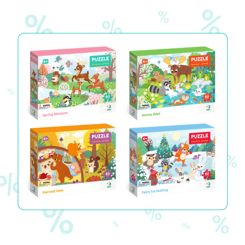 Фото, Видеообзоры набір пазлів dodo пори року