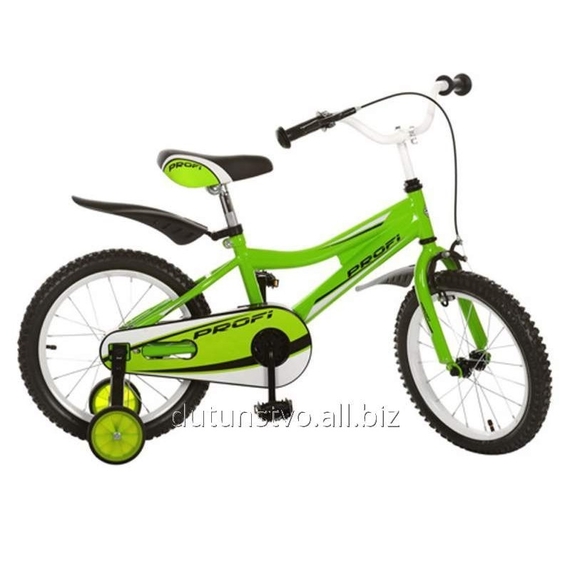 Велосипед PROFI дитячий 16д. 16BA494-3 (1 шт) зелен, каретка америк, повний захист ланцюга, пласт,