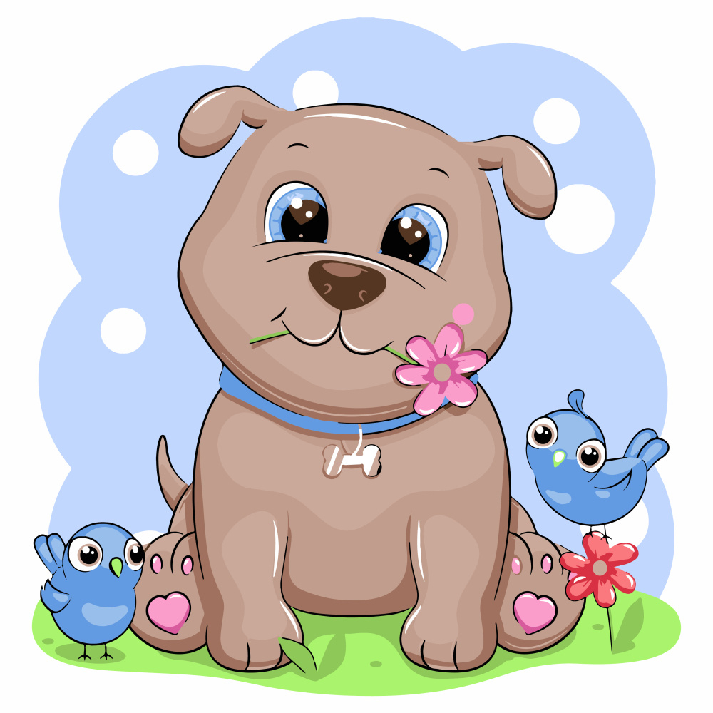 Фото, Відеоогляди картина за номерами strateg преміум собаченя з птахами з лаком та з рівнем розміром 30х30 см (es-0845)