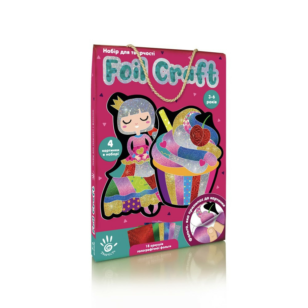 Фото, Відеоогляди набір для творчості з фольгою «foil craft. принцеса» vladi toys vt4433-11