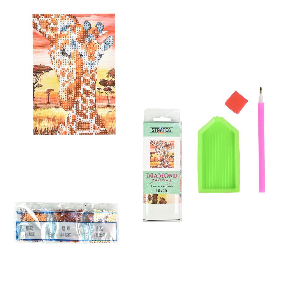 Фото, Видеообзоры алмазна мозаїка strateg преміум у теплих обіймах без підрамника розміром 10х15 см (yab25187)