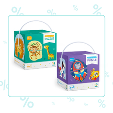 Набір пазлів Dodo Дикі тварини та транспорт