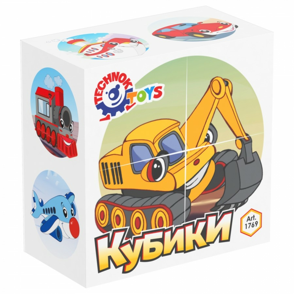 Фото, Відеоогляди іграшка кубики "у світі техніки технок", арт.1769