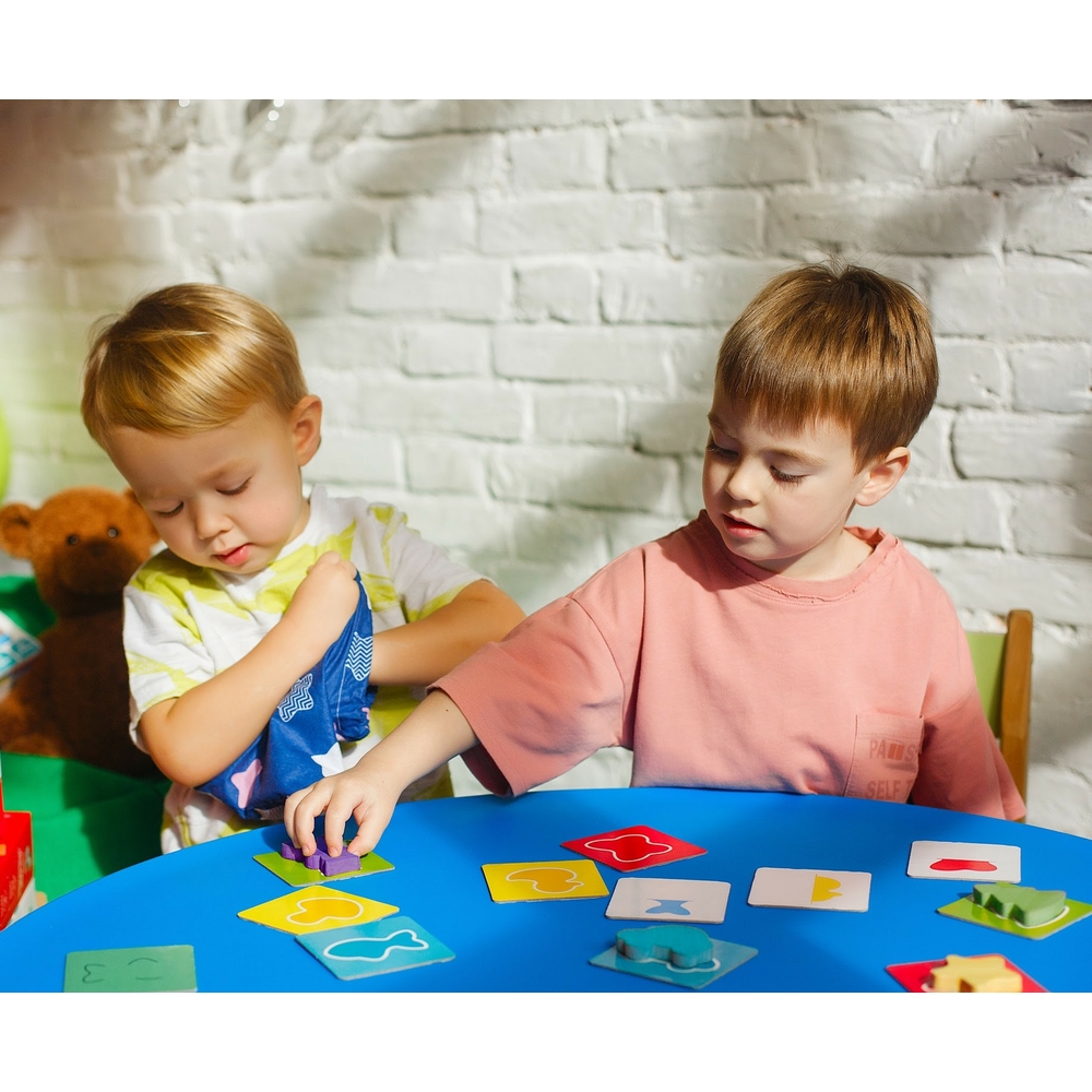 Фото, Відеоогляди гра з дерев'яними фігурками «кольори та форми» zb2001-01