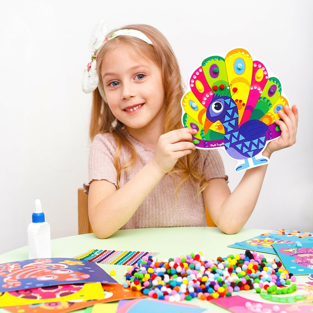 Фото, Відеоогляди набір для творчості "creative box. сова" vladi toys vt4433-08