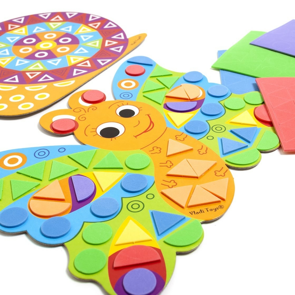 Фото, Відеоогляди набір для творчості м'яка мозаїка фігурна «равлик» vladi toys vt4511-01