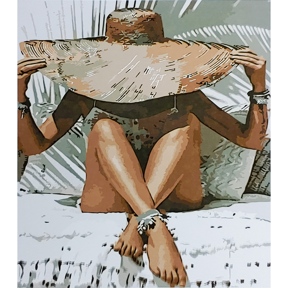 Фото, Видеообзоры картина за номерами strateg преміум під сонцем мальдів з лаком розміром 30х40 см (ss6637)