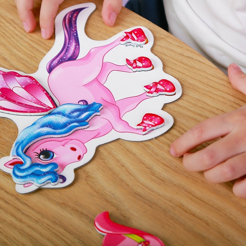 Фото, Відеоогляди гра магнітна одягалка «єдиноріг» в папці vladi toys vt3204-27