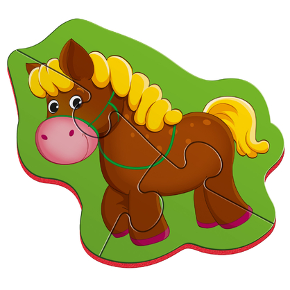 Фото, Відеоогляди магнітні бебі пазли «коник та порося» vt3208-09