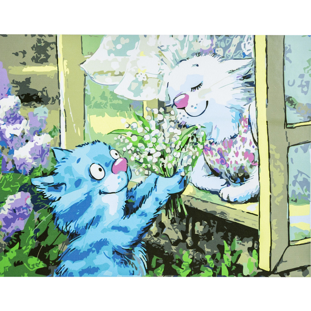 Фото, Видеообзоры картина за номерами strateg преміум букет від коханого з лаком розміром 30х40 см ss-3689