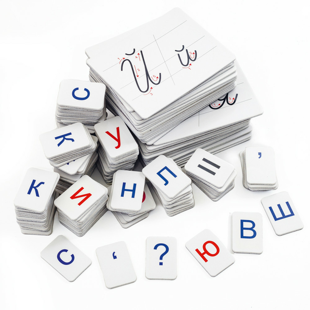 Фото, Видеообзоры набір для навчання грамоти/письма (на магнітах) без боксу vt5555-06