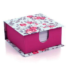 Картонний бокс з папером для нотаток 90х90мм VT9901-80