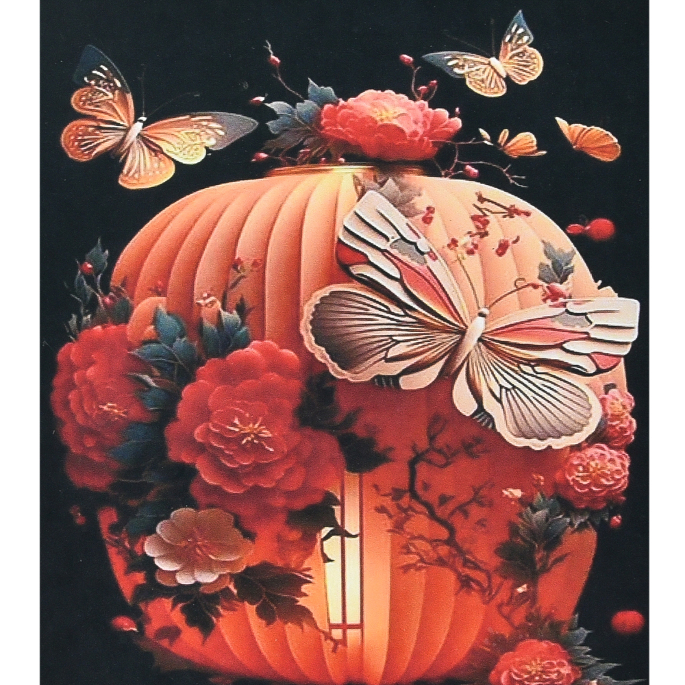 Фото, Відеоогляди алмазна мозаїка strateg преміум японський ліхтар розміром 30х40 см (heg88126)