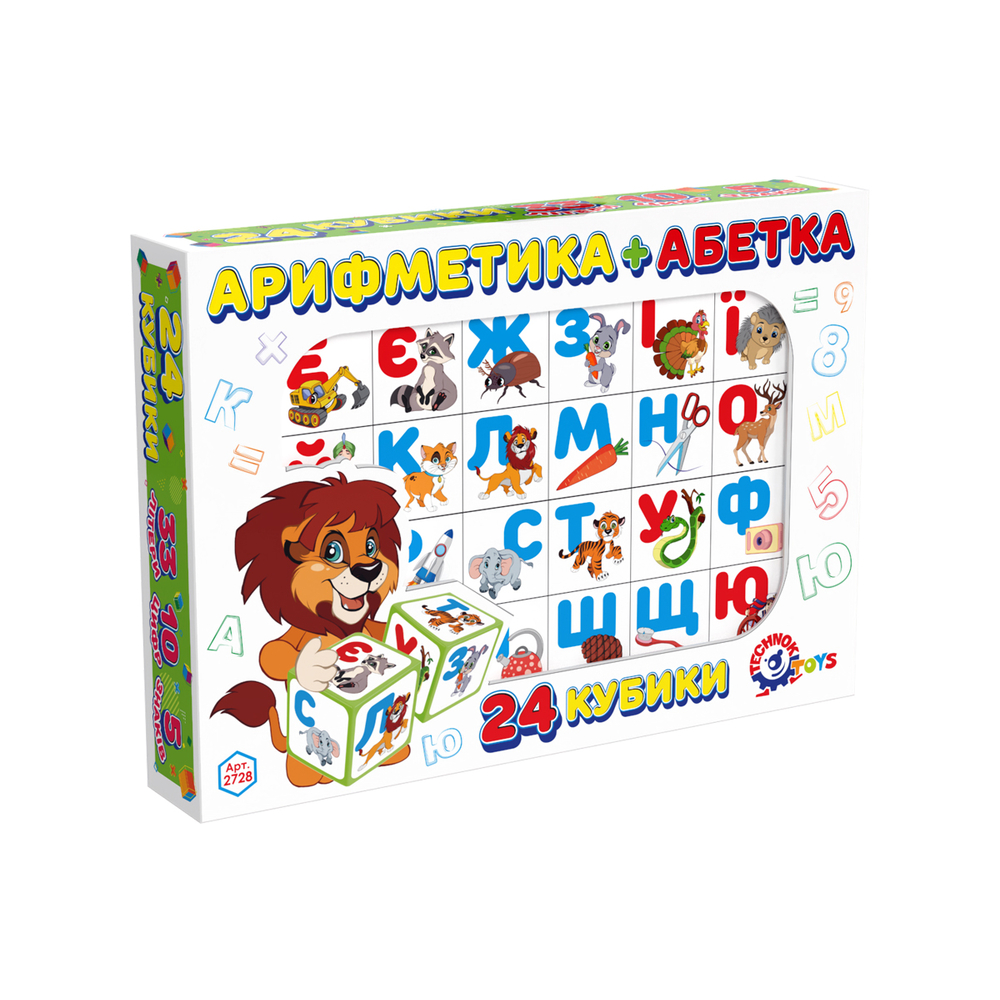 Фото, Видеообзоры іграшка кубики "абетка+ арифметика технок", арт.2728