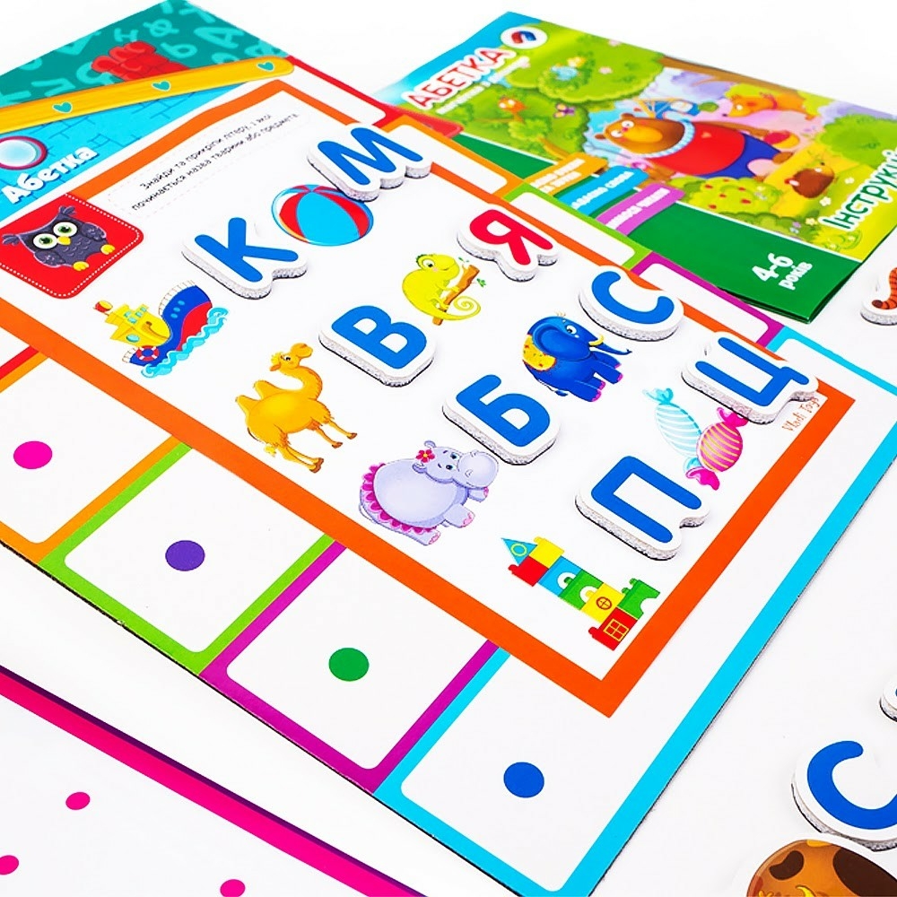 Фото, Видеообзоры абетка магнітна з дошкою vt5412-01