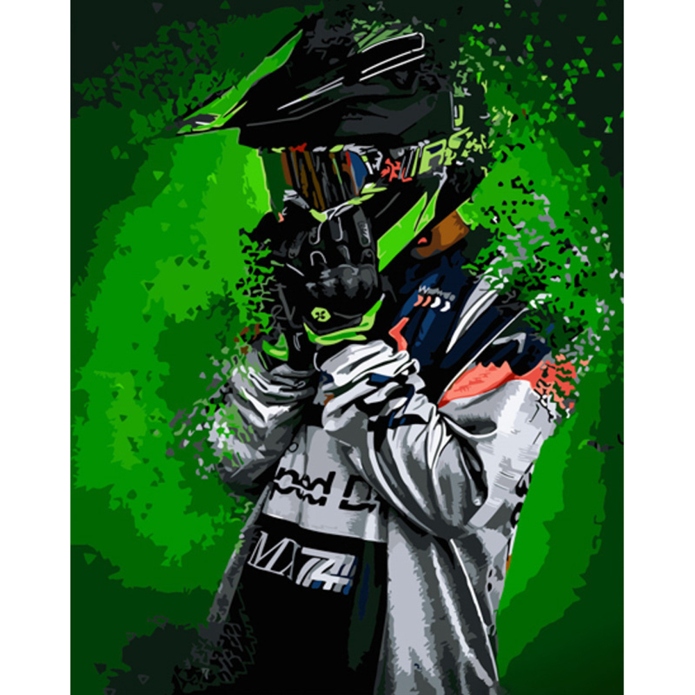 Фото, Видеообзоры картина за номерами strateg преміум гонщик розміром 40х50 см (gs892)