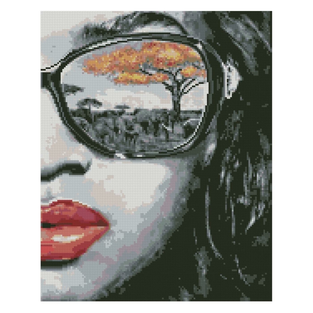 Фото, Видеообзоры алмазна мозаїка strateg преміум африка в окулярах 40х50 см fa40834