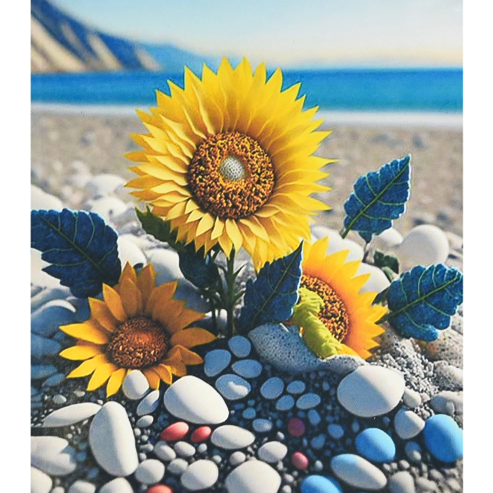 Фото, Відеоогляди алмазна мозаїка strateg преміум натхнення серед каміння розміром 40х50 см (sk88240)