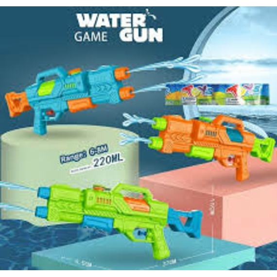 Водний пістолет М407Q (144/2) 3 кольори, механічний принцип, у пакеті