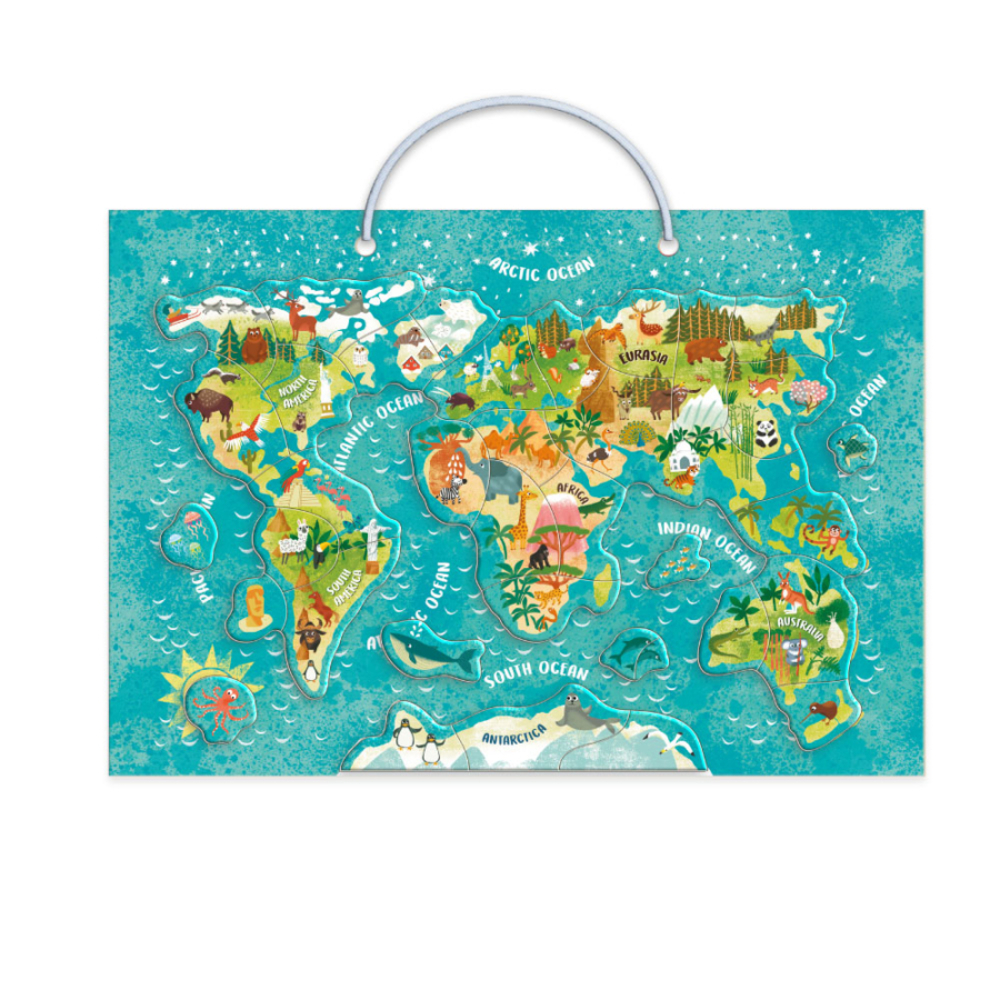 Фото, Відеоогляди розвиваюча гра dodo магнітна мапа світу тварини