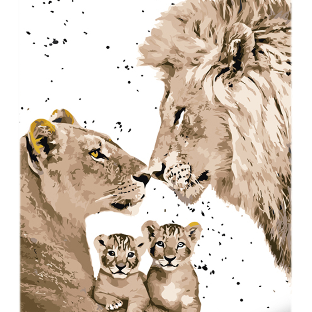 Фото, Відеоогляди картина за номерами strateg преміум королевська сім'я з лаком та з рівнем розміром 30х40 см (ly40)