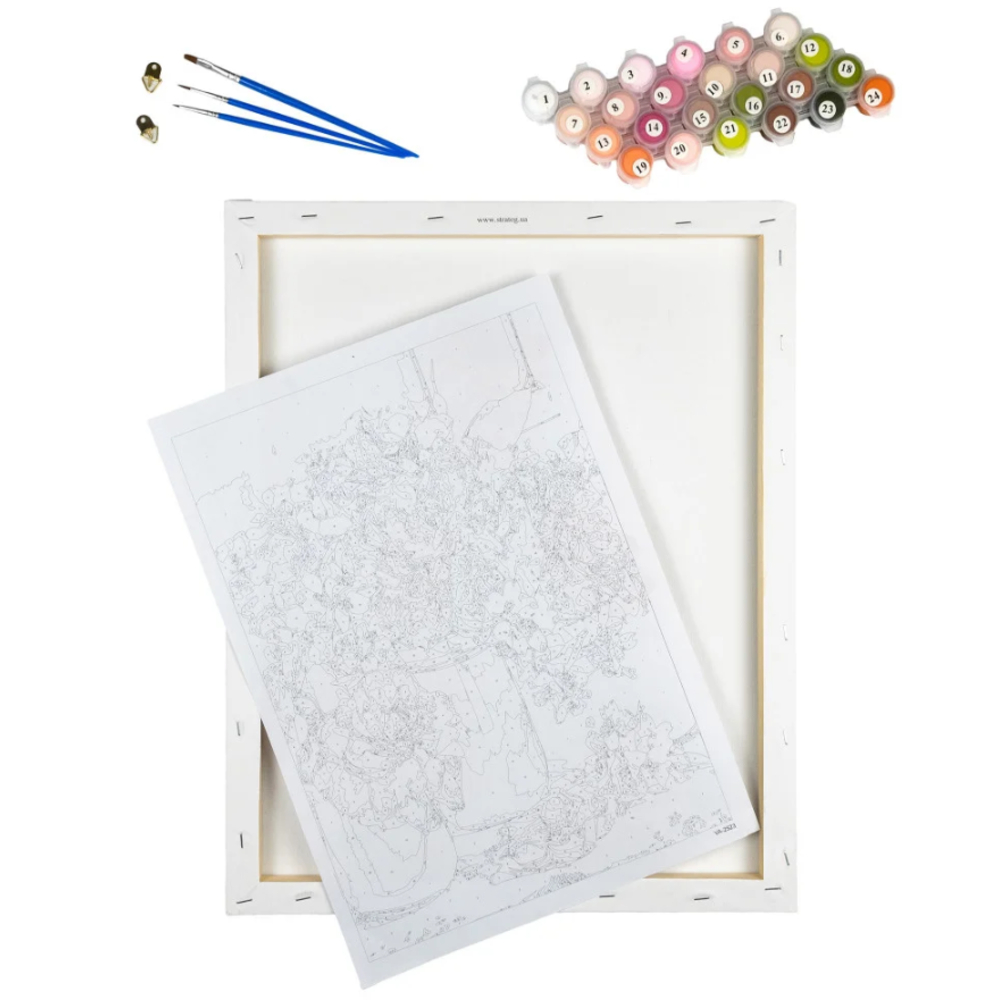 Фото, Видеообзоры картина за номерами strateg преміум неймовірна калібрі з лаком та рівнем розміром 40х50 см (gs1544)