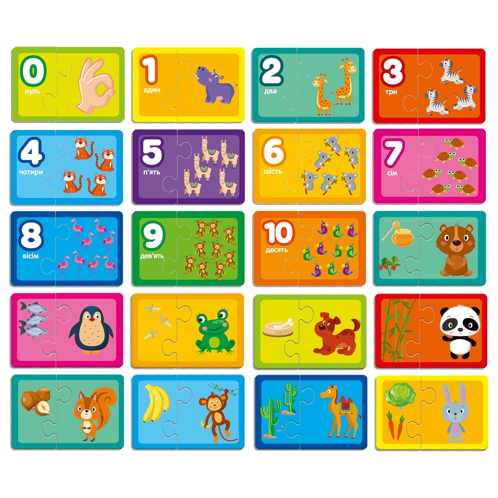 Фото, Відеоогляди гра настільна «знайди пару. рахуємо до 10. хто що їсть» vladi toys vt5003-01