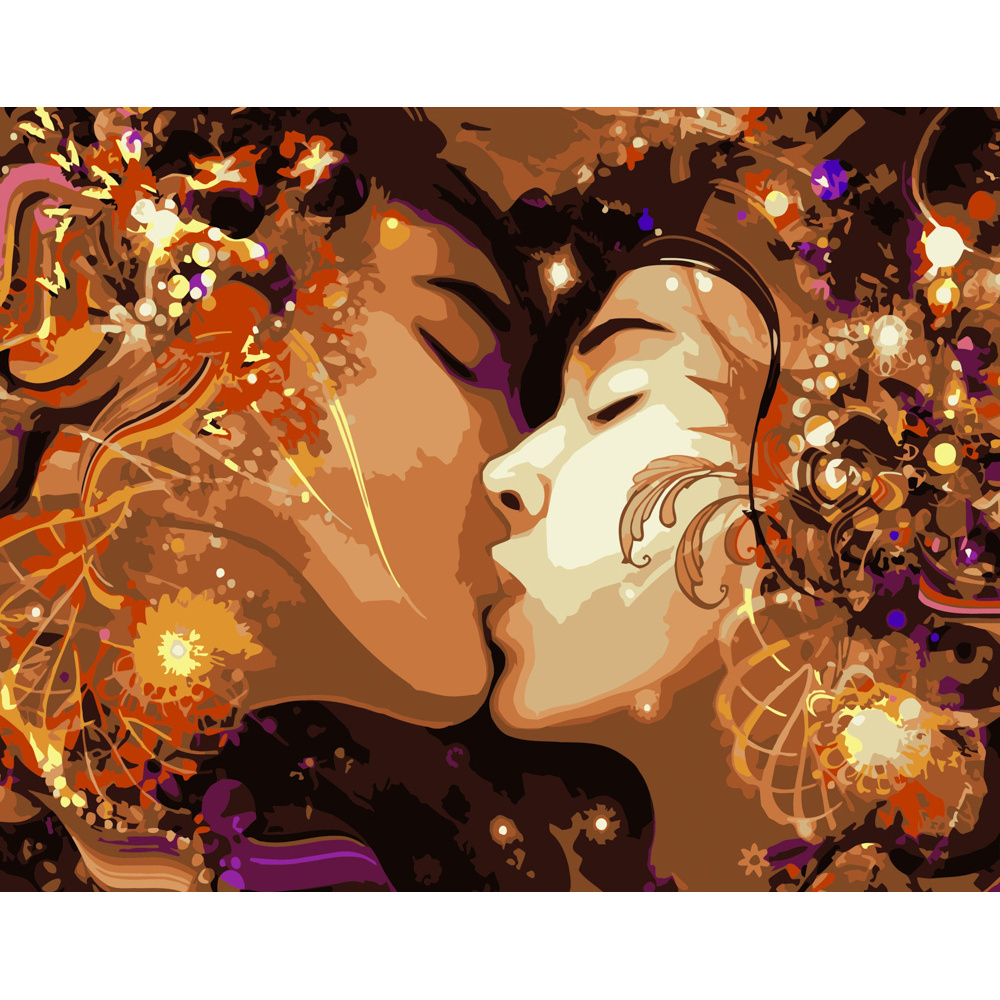 Фото, Видеообзоры картина за номерами strateg преміум яскраві почуття розміром 40х50 см (dy213)