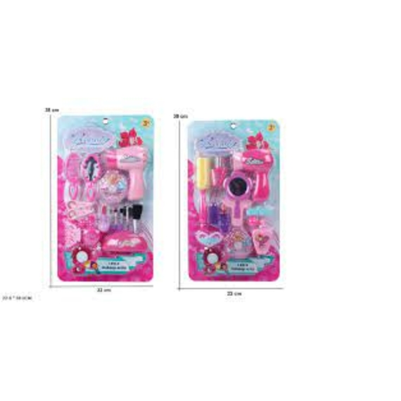 Перукарський набір арт. ВЕ108/9 (48шт/2) батар. фен, тіні помада, акс