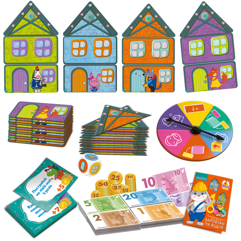 Фото, Відеоогляди гра настільна vladi toys економічна «заробляй та будуй» vt2312-04