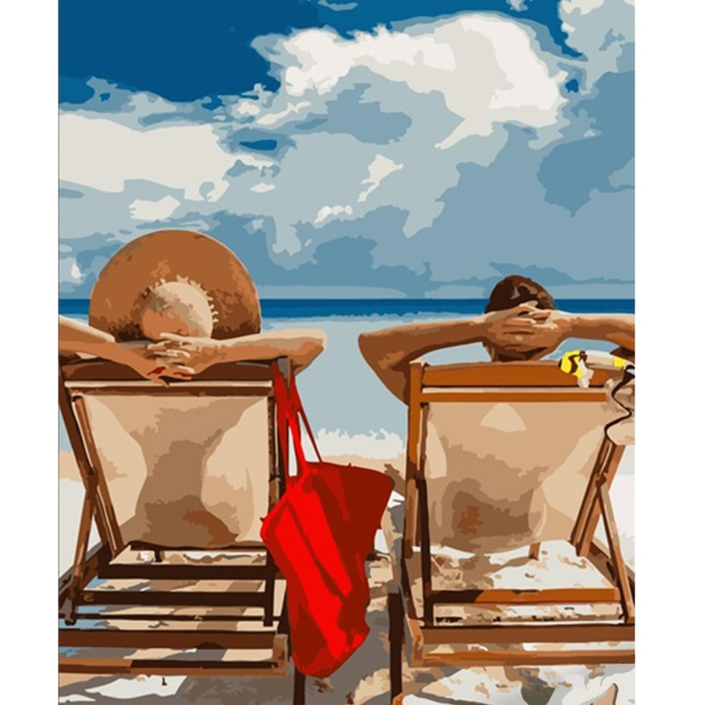 Фото, Відеоогляди картина за номерами strateg преміум релакс удвох розміром 40х50 см (hh002)