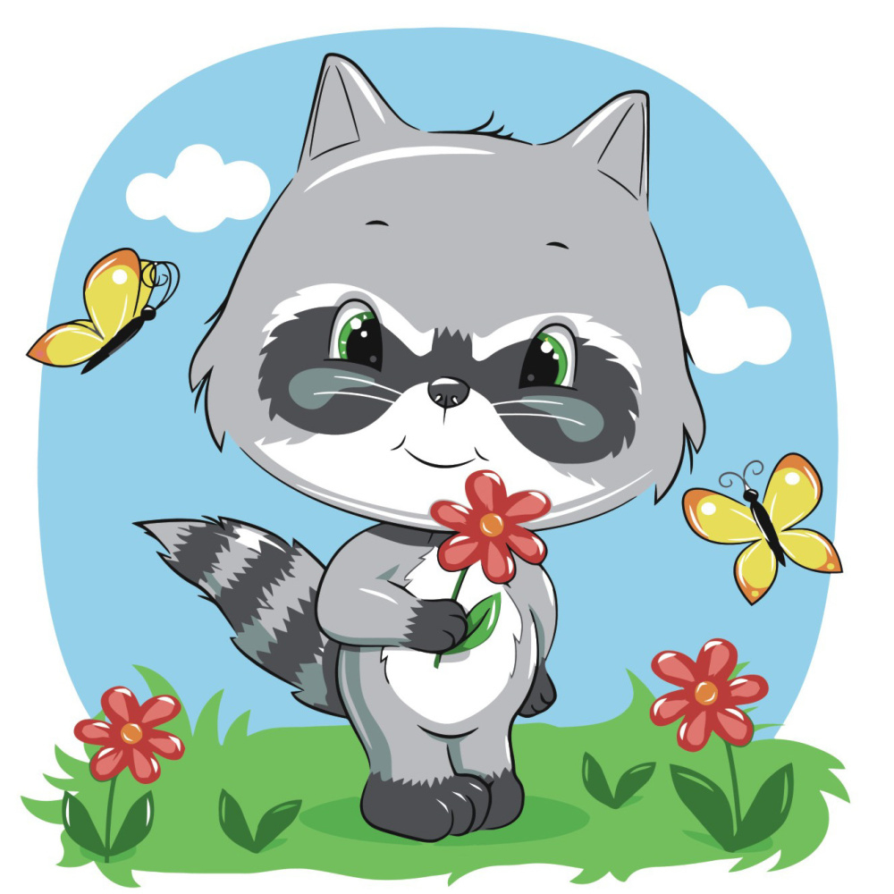 Фото, Відеоогляди картина за номерами strateg преміум маленький єнотик з лаком30х30 см es074