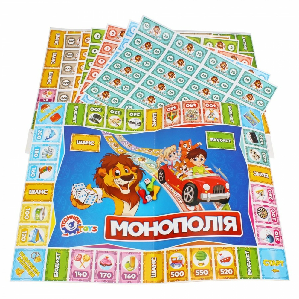 Фото, Відеоогляди настільна гра "дитяча монополія технок", арт.0755