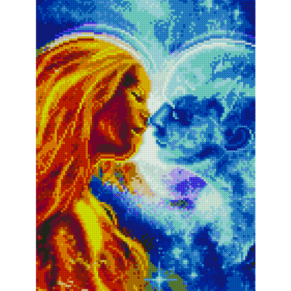 Фото, Видеообзоры алмазна мозаїка strateg преміум протилежності розміром 30х40 см hx284