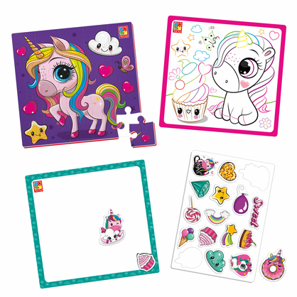 Фото, Відеоогляди набір для творчості vladi toys 4 в 1. райдужні єдиноріжки. vt4210-13