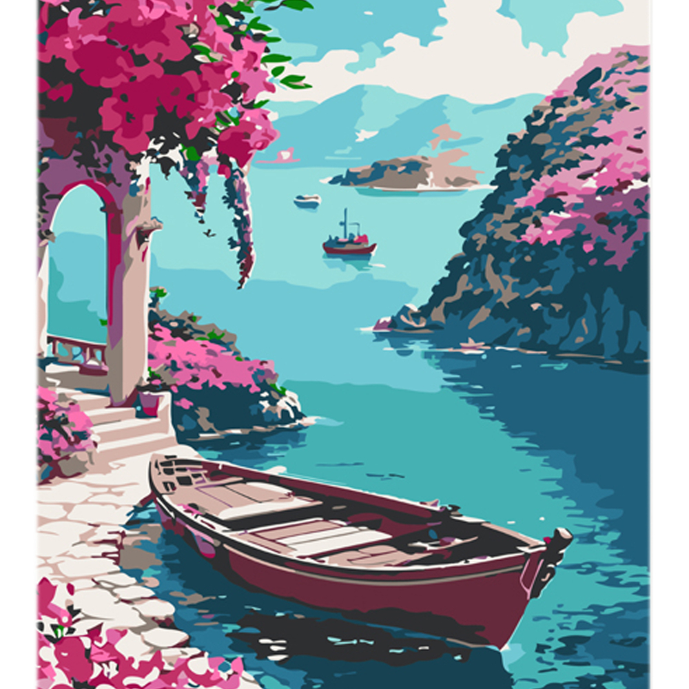 Фото, Видеообзоры картина за номерами strateg преміум скарб природи з лаком та з рівнем розміром 30х40 см (ly06)