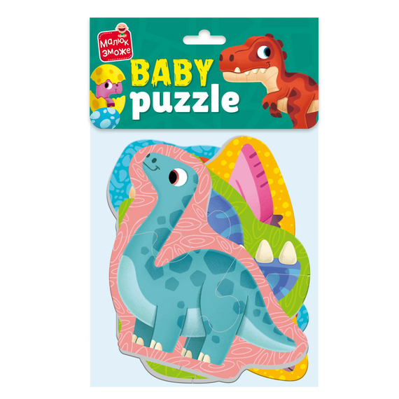 Гра розвиваюча Vladi Toys м'які бейбі пазли Малюк зможе «Динозаври»