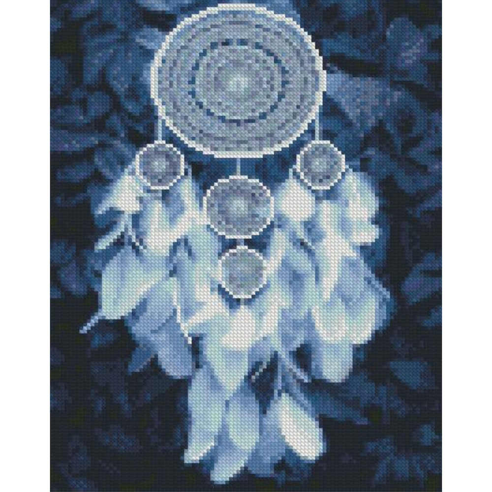 Фото, Видеообзоры алмазна мозаїка strateg преміум ловець снів з пір'їн розміром 30х40 см hx448