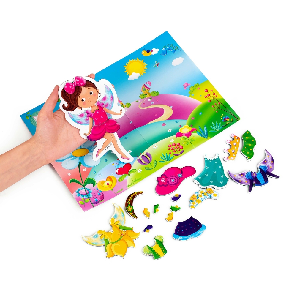 Фото, Відеоогляди гра магнітна одягалка «фея» в папці vladi toys vt3204-28