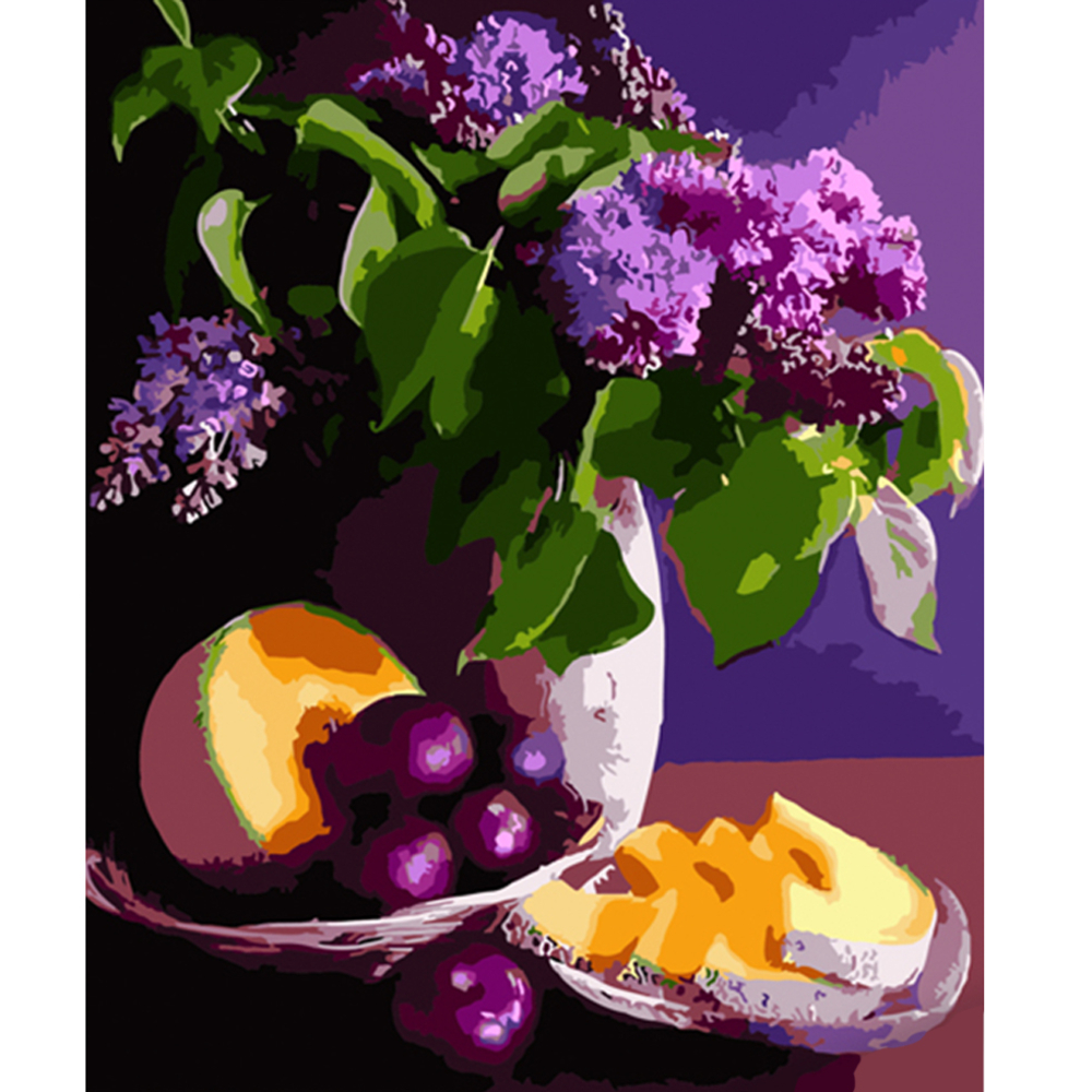 Фото, Відеоогляди картина за номерами strateg преміум бузкова насолода розміром 40х50 см (hh053)