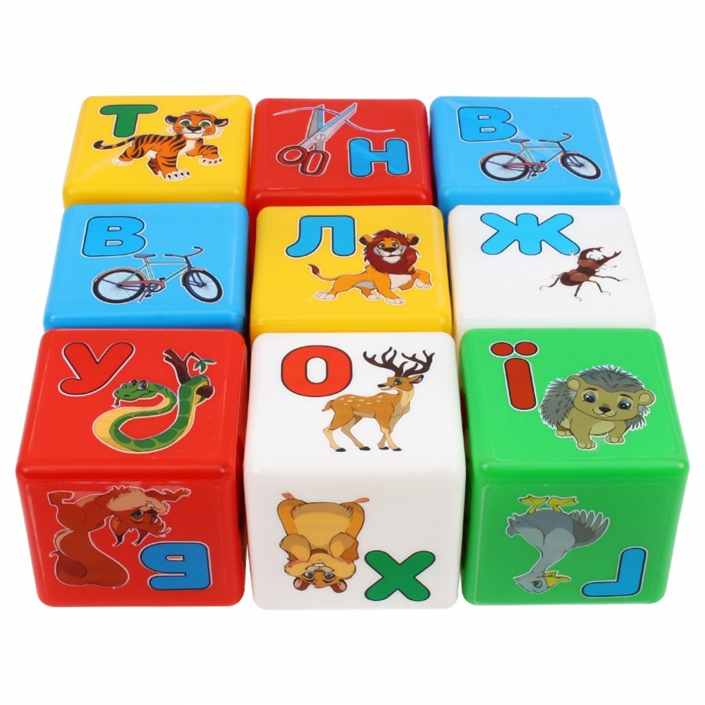 Фото, Видеообзоры іграшка кубики "абетка веселка технок" (укр.), арт.1806