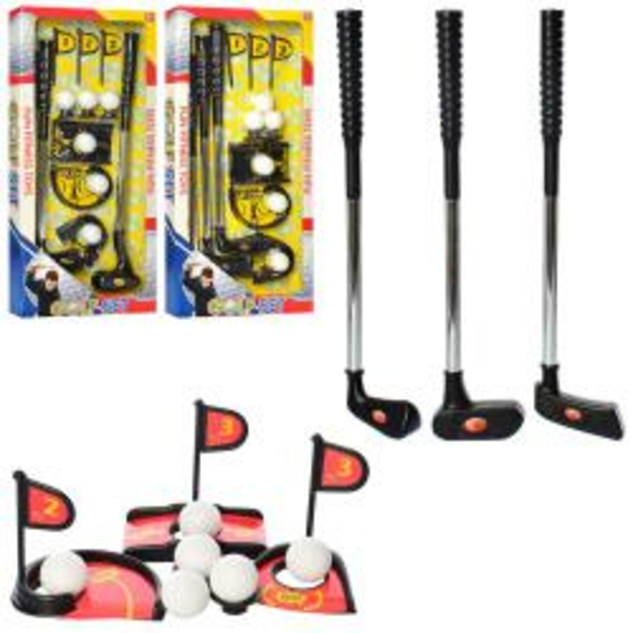 Гольф MR0047 (24шт) лунки 3шт, клюшки 3 шт, м'ячики 6шт, прапорці, 3 види, кор