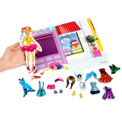 Фото, Відеоогляди гра магнітна одягалка "блондинка" в папці vladi toys vt3204-30