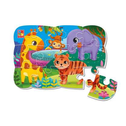 Фото, Відеоогляди гра розвиваюча vladi toys пазли м'які магнітні а5 малюк зможе "зоопарк" vt3205-90